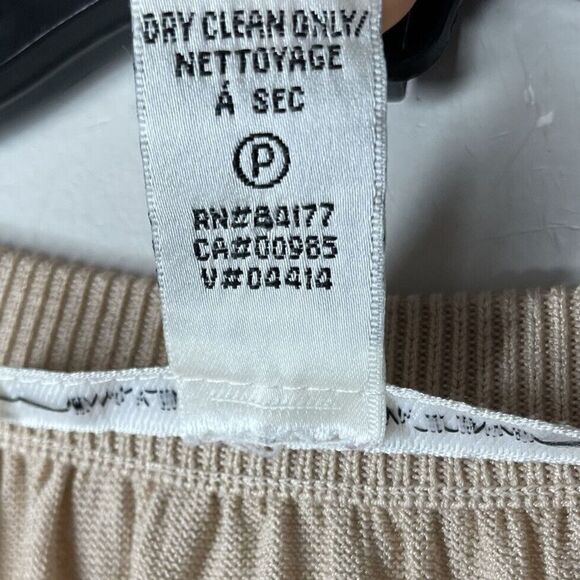 DIANE VON FURSTENBERG Womens Tan Lightweight Cardigan EUC Relaxed Cotton-Blend - Picture 9 of 9